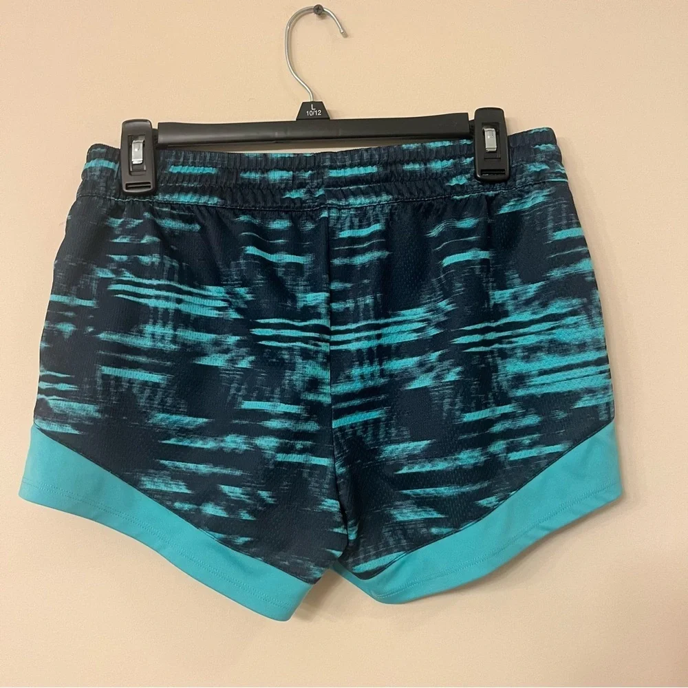 Women’s size small Reebok blue teal elastic waist running shorts athletic